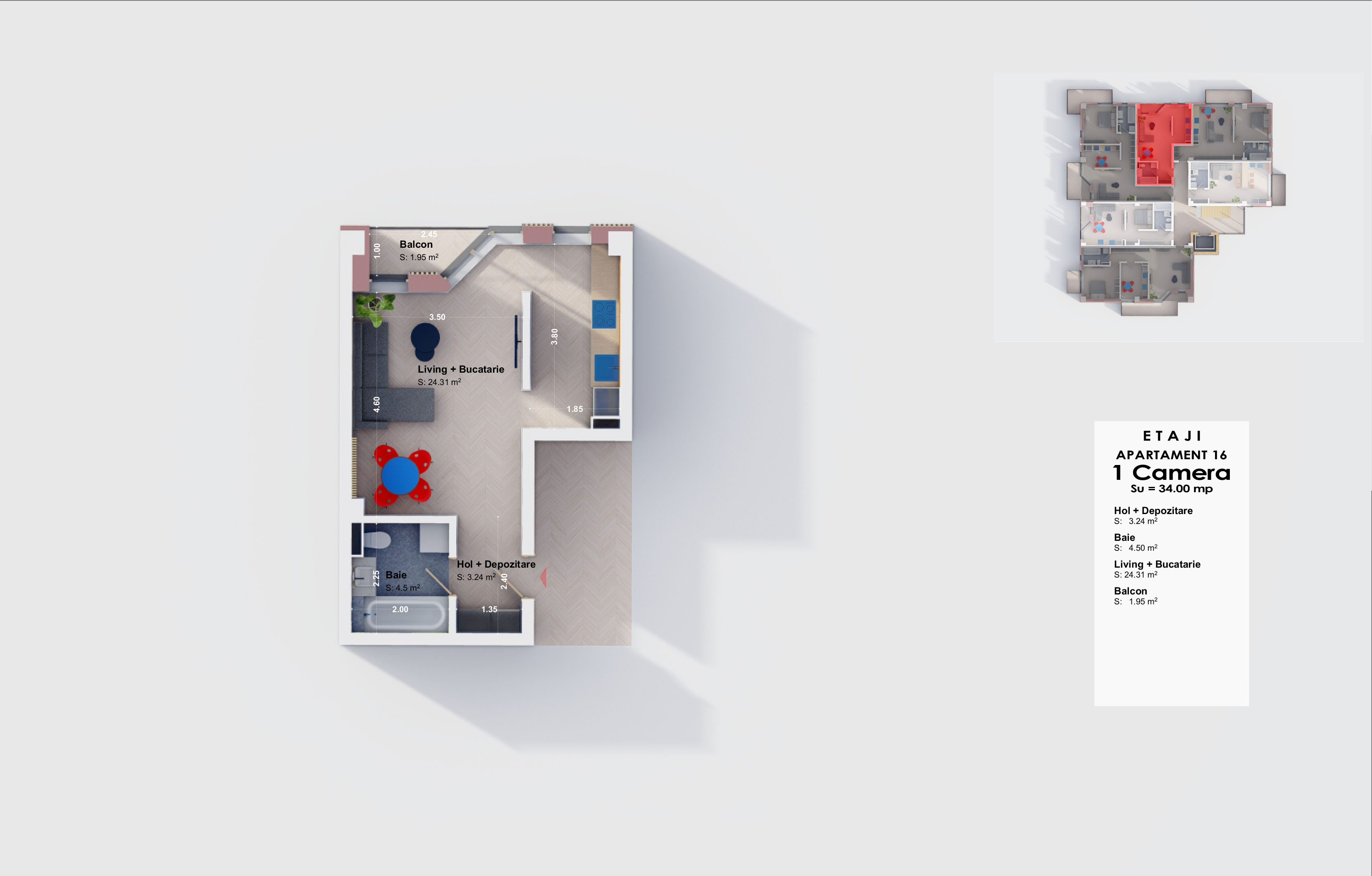 Apartament 16 - Etaj 1